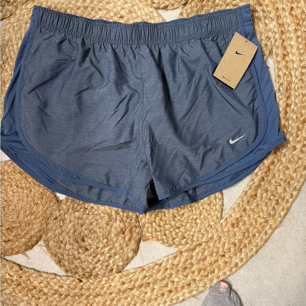 Nike Blue Athletic Running Shorts with Elastic Waistband